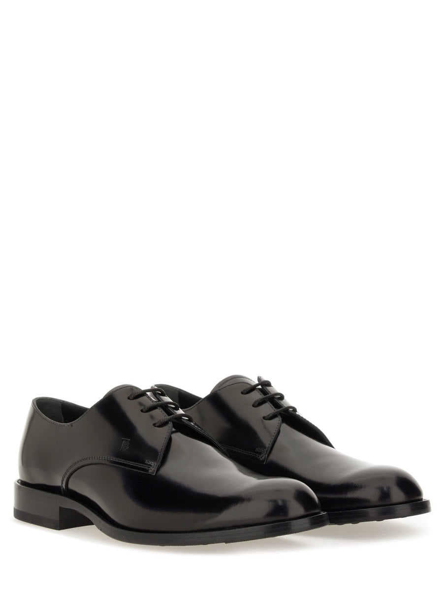 LEATHER LACE-UP DERBY SHOE