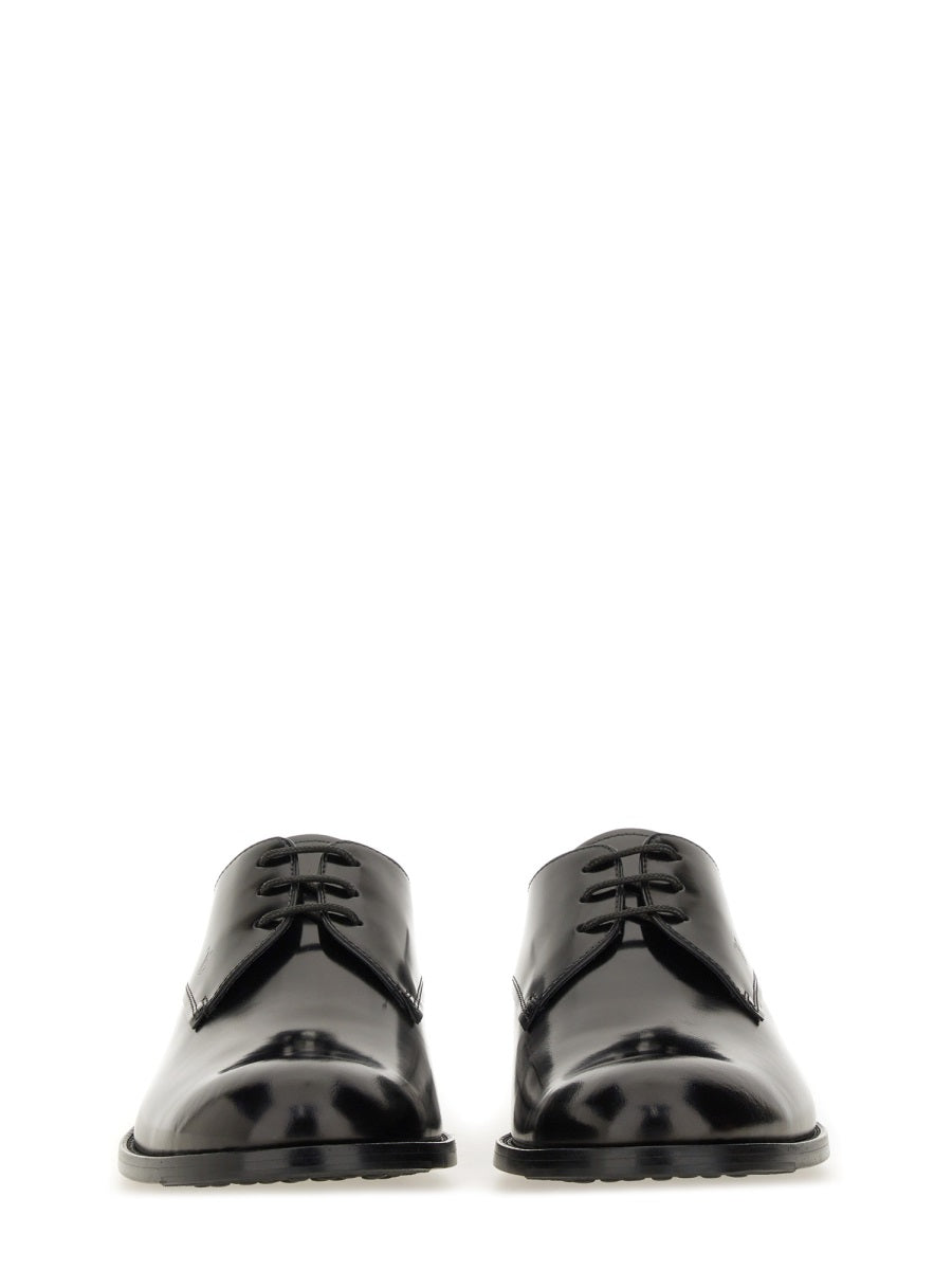 LEATHER LACE-UP DERBY SHOE