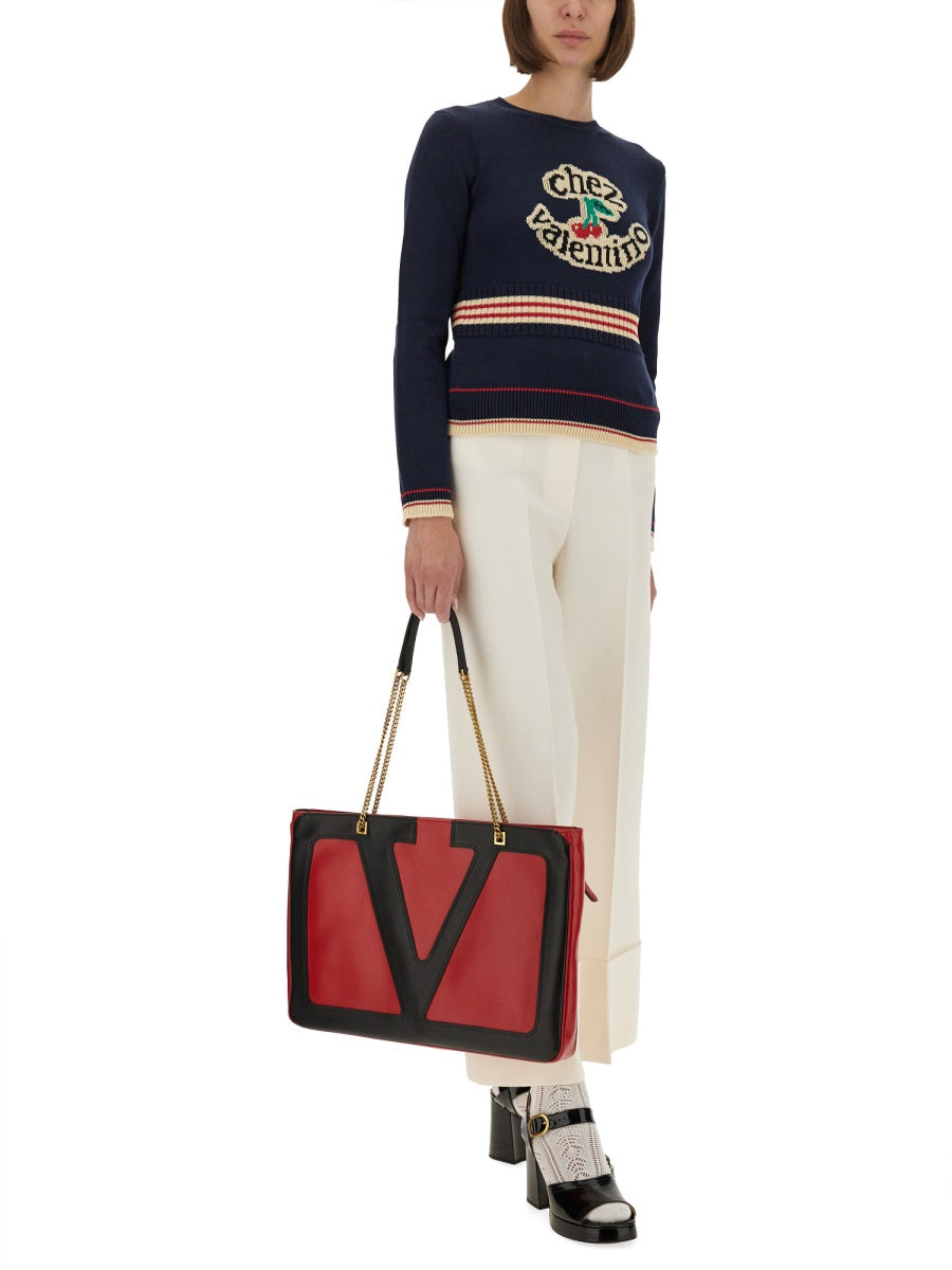 "CHEZ VALENTINO" COTTON SWEATER