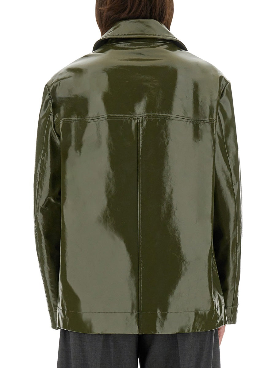 SHINY LEATHER JACKET
