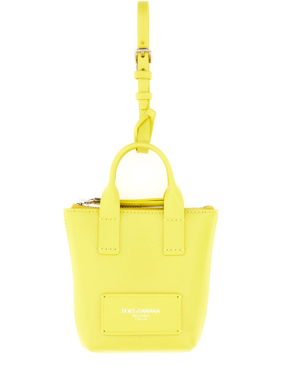 LEATHER "MINIBAG" CHARM