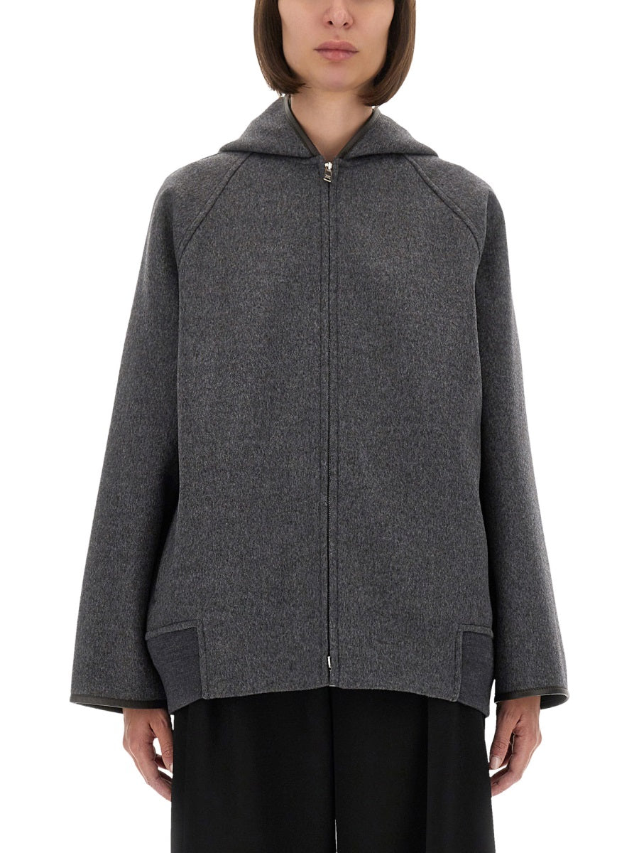 ZIPPERED WOOL JACKET