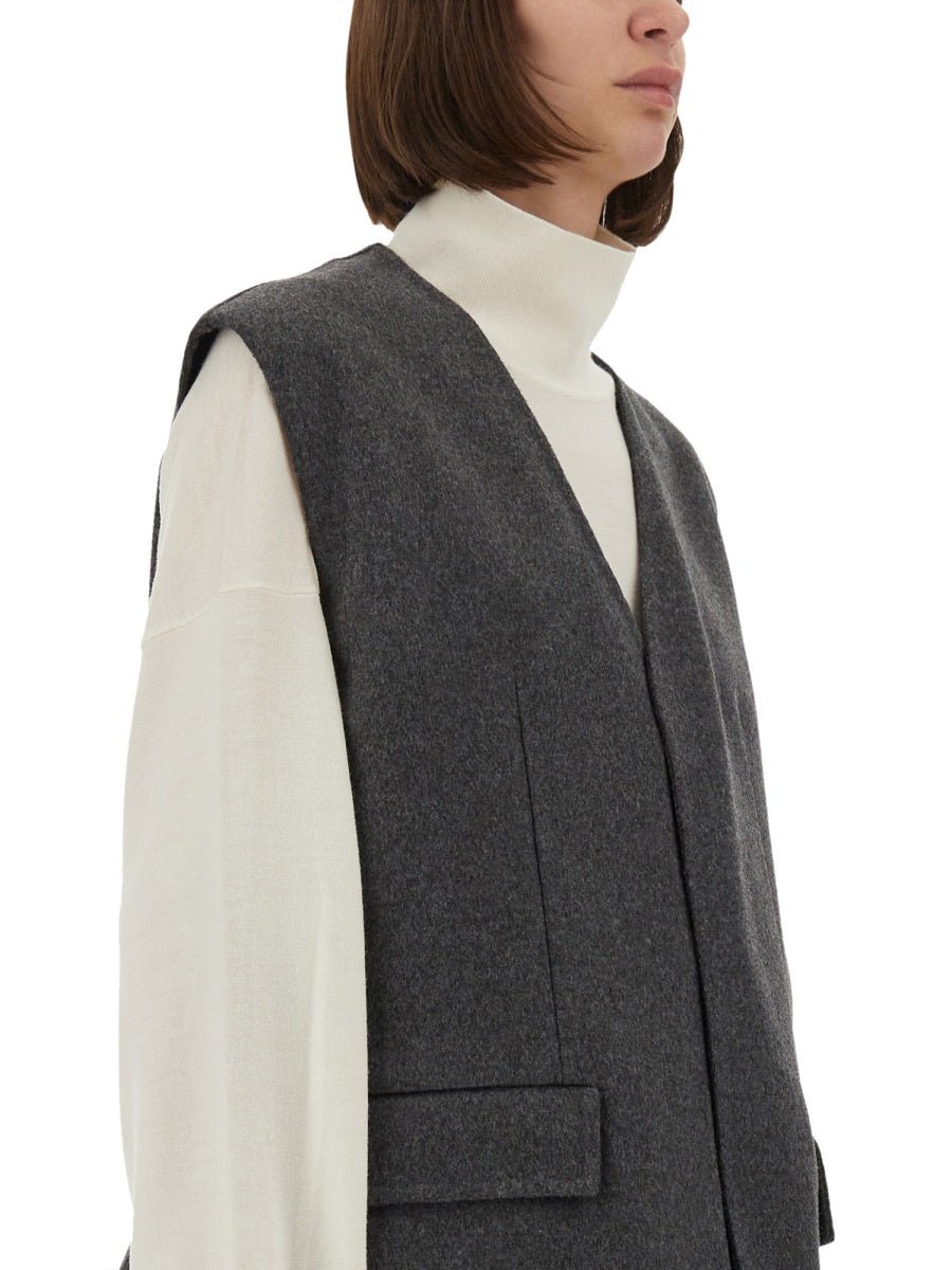 DOUBLE FACE WOOL VEST