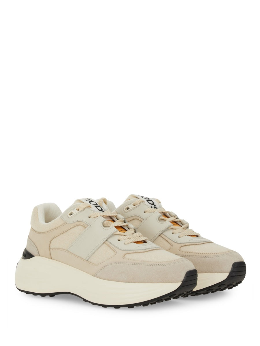 FABRIC AND SUEDE SNEAKER