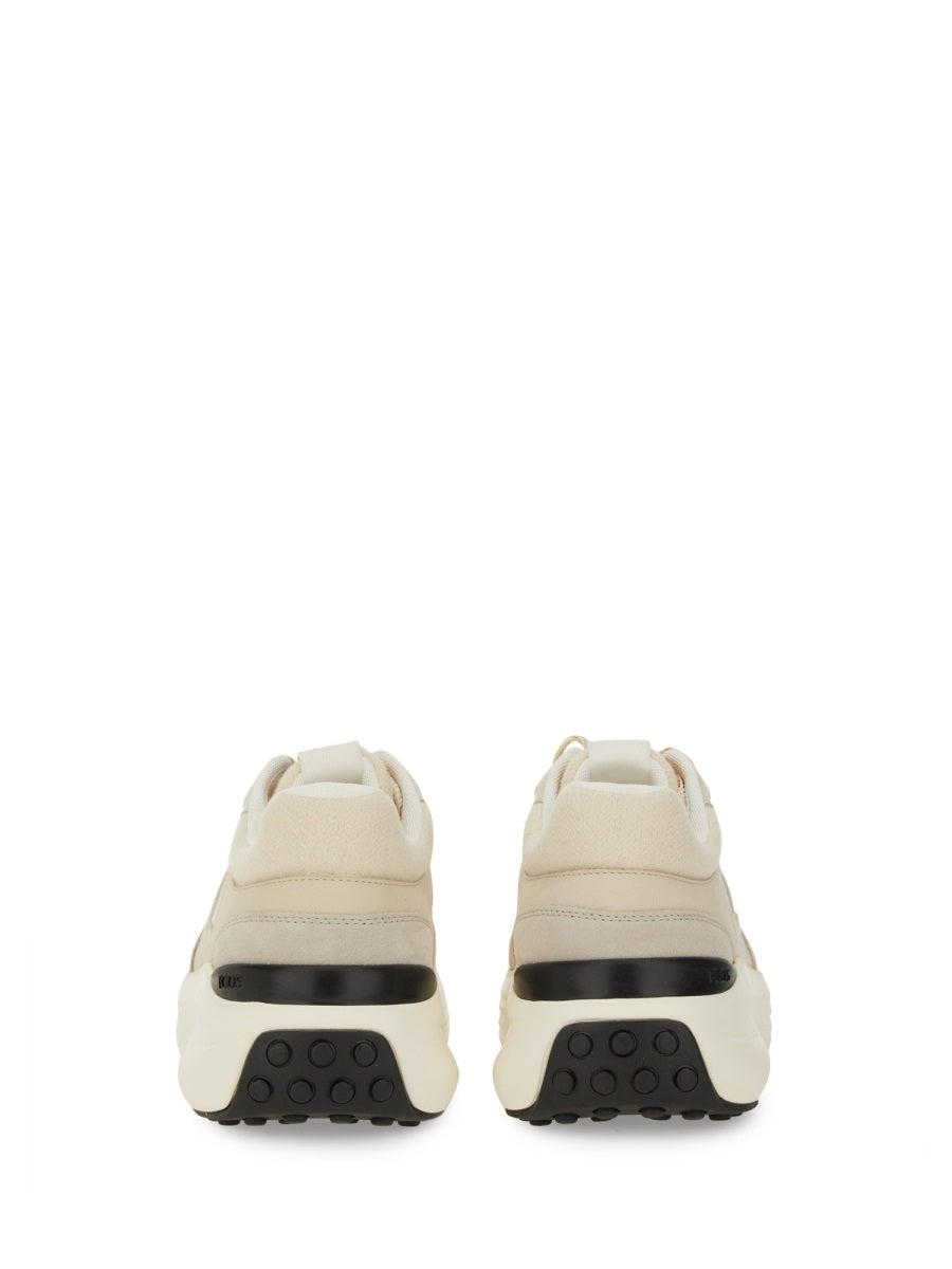 FABRIC AND SUEDE SNEAKER