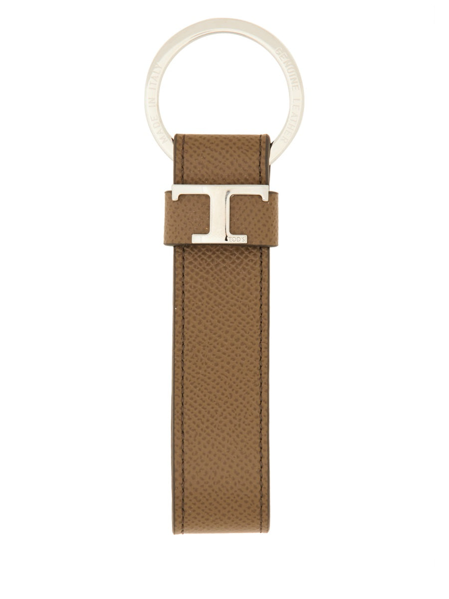 "T TIMELESS" LOGO KEYCHAIN