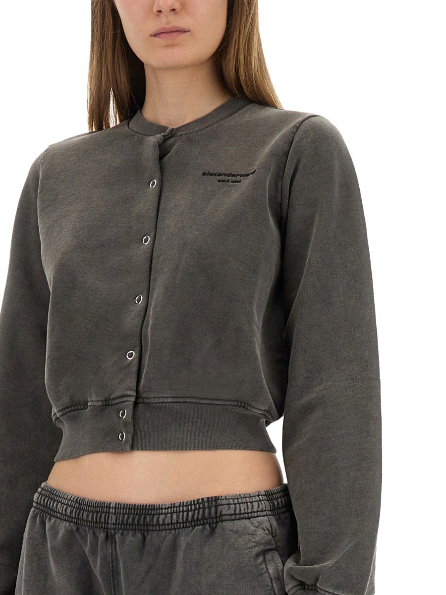 "SHRUNKEN SNAP" CARDIGAN