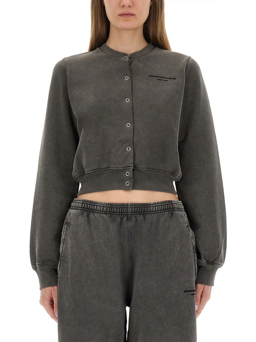 "SHRUNKEN SNAP" CARDIGAN