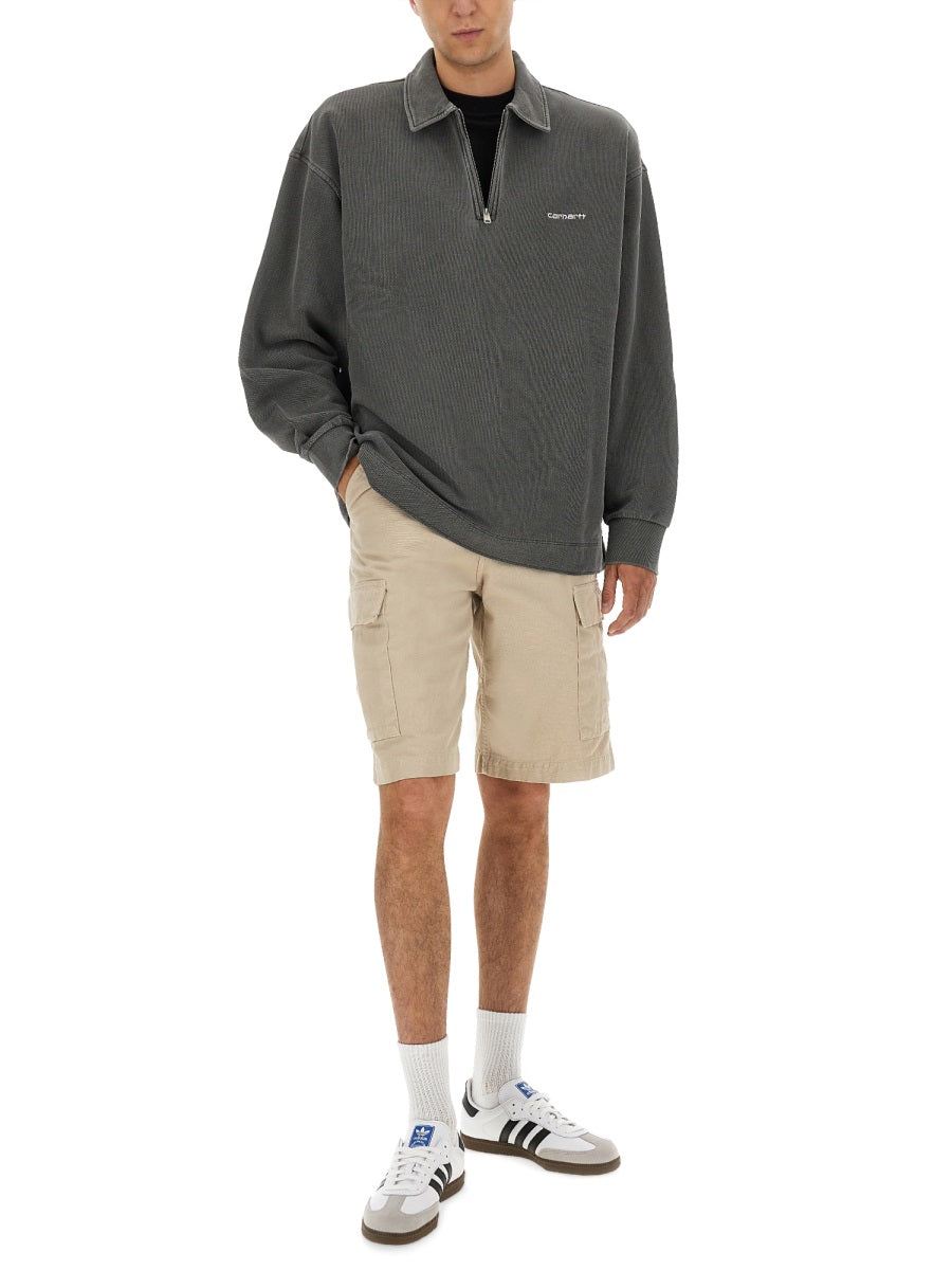 PIQUE SCRIPT SWEATSHIRT