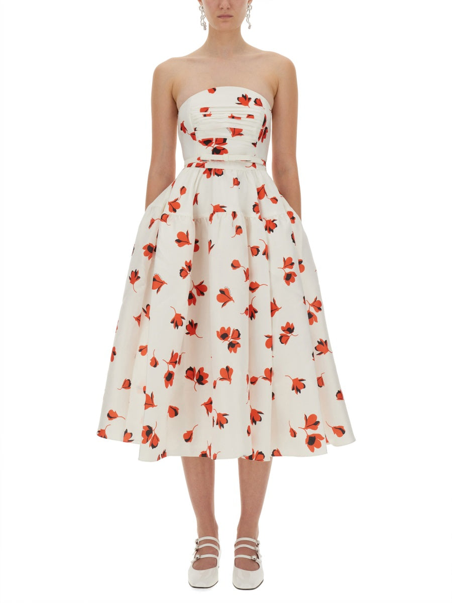 MIDI DRESS WITH FLORAL PRINT