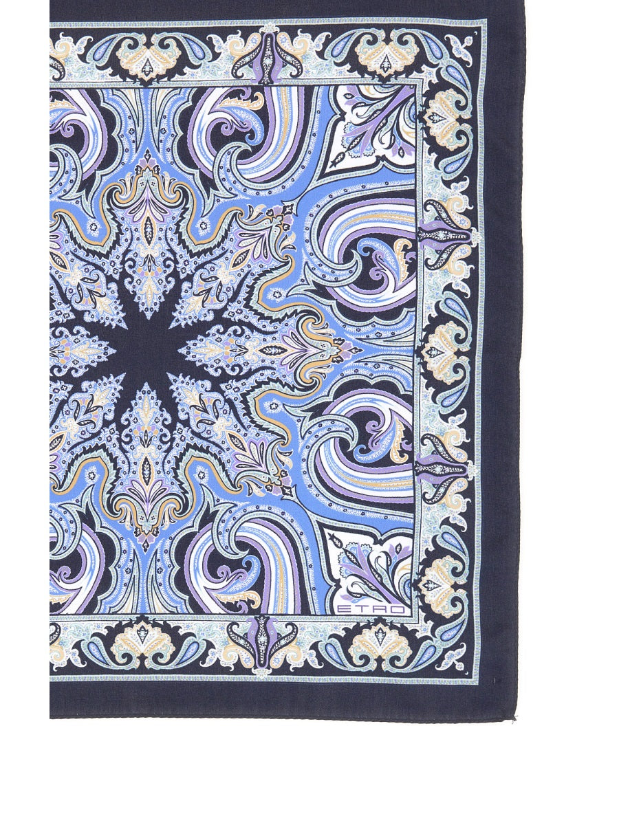 PAISLEY SILK POCKET HANDKERCHIEF