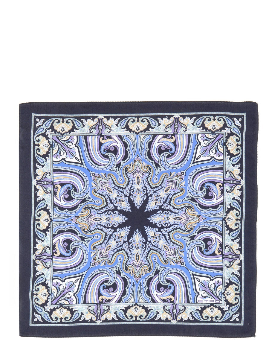 PAISLEY SILK POCKET HANDKERCHIEF