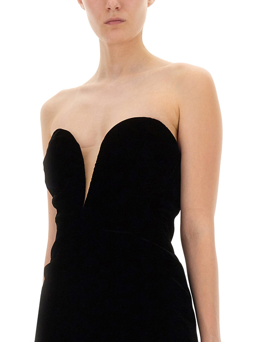 VELVET COCKTAIL DRESS