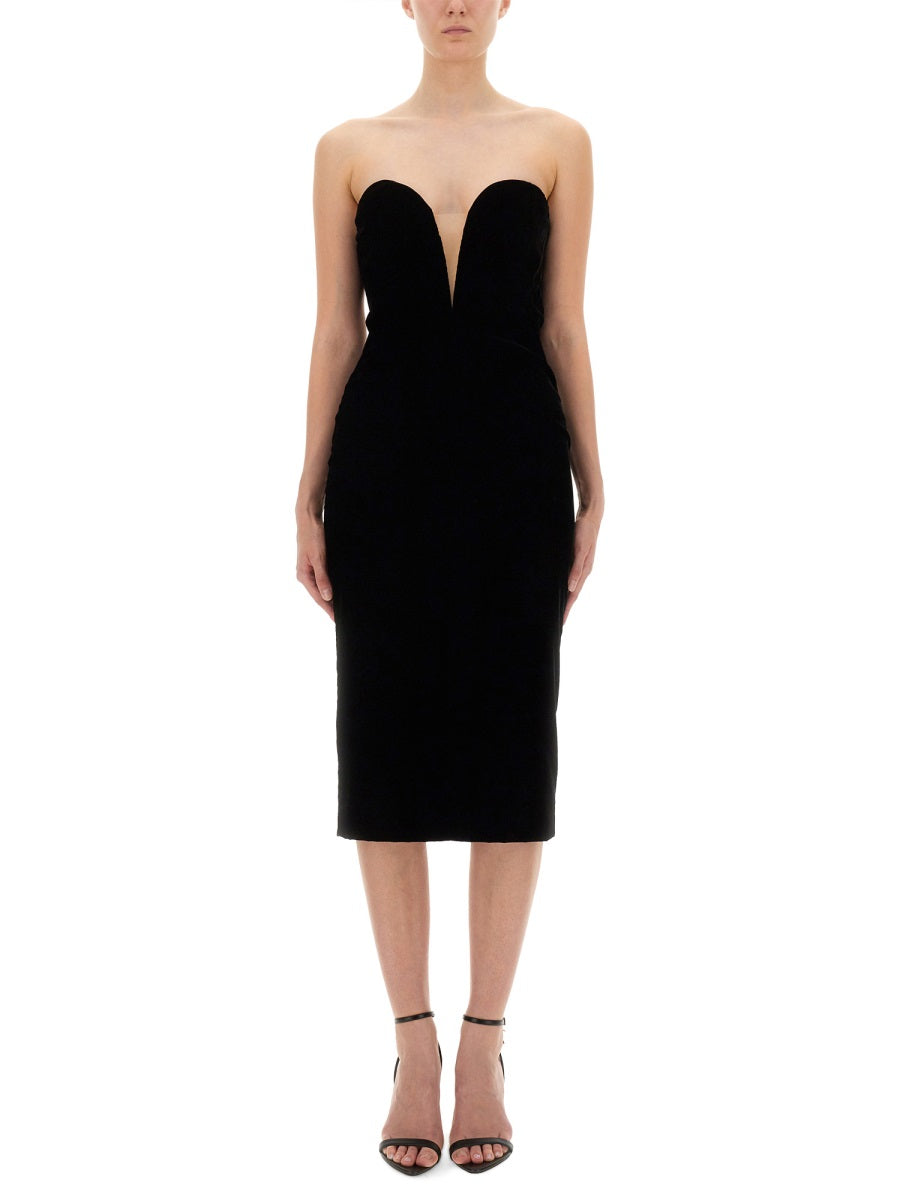 VELVET COCKTAIL DRESS
