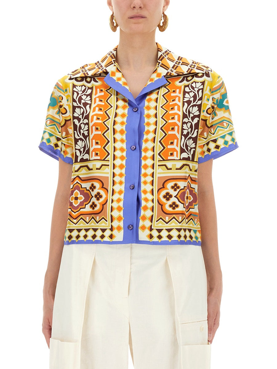 PRINTED SILK SHIRT