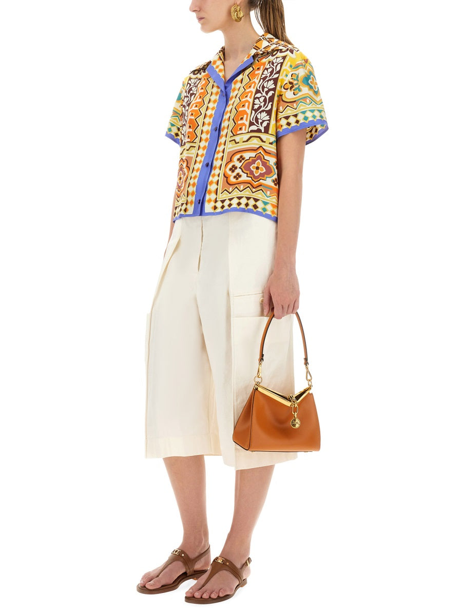 PRINTED SILK SHIRT