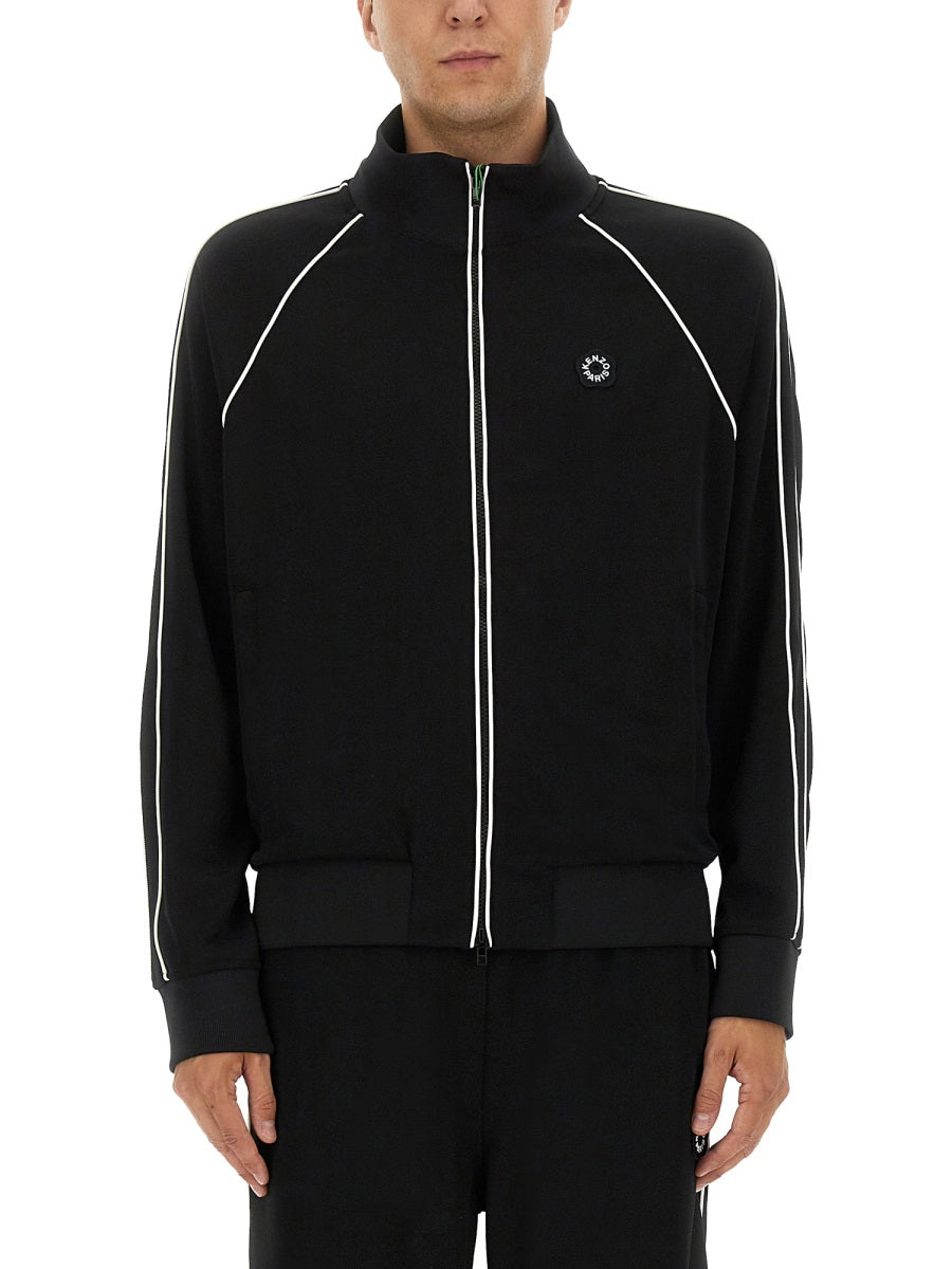 ZIPPERED TRACK SWEATSHIRT