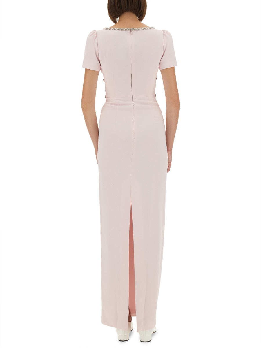 LONG CREPE DRESS