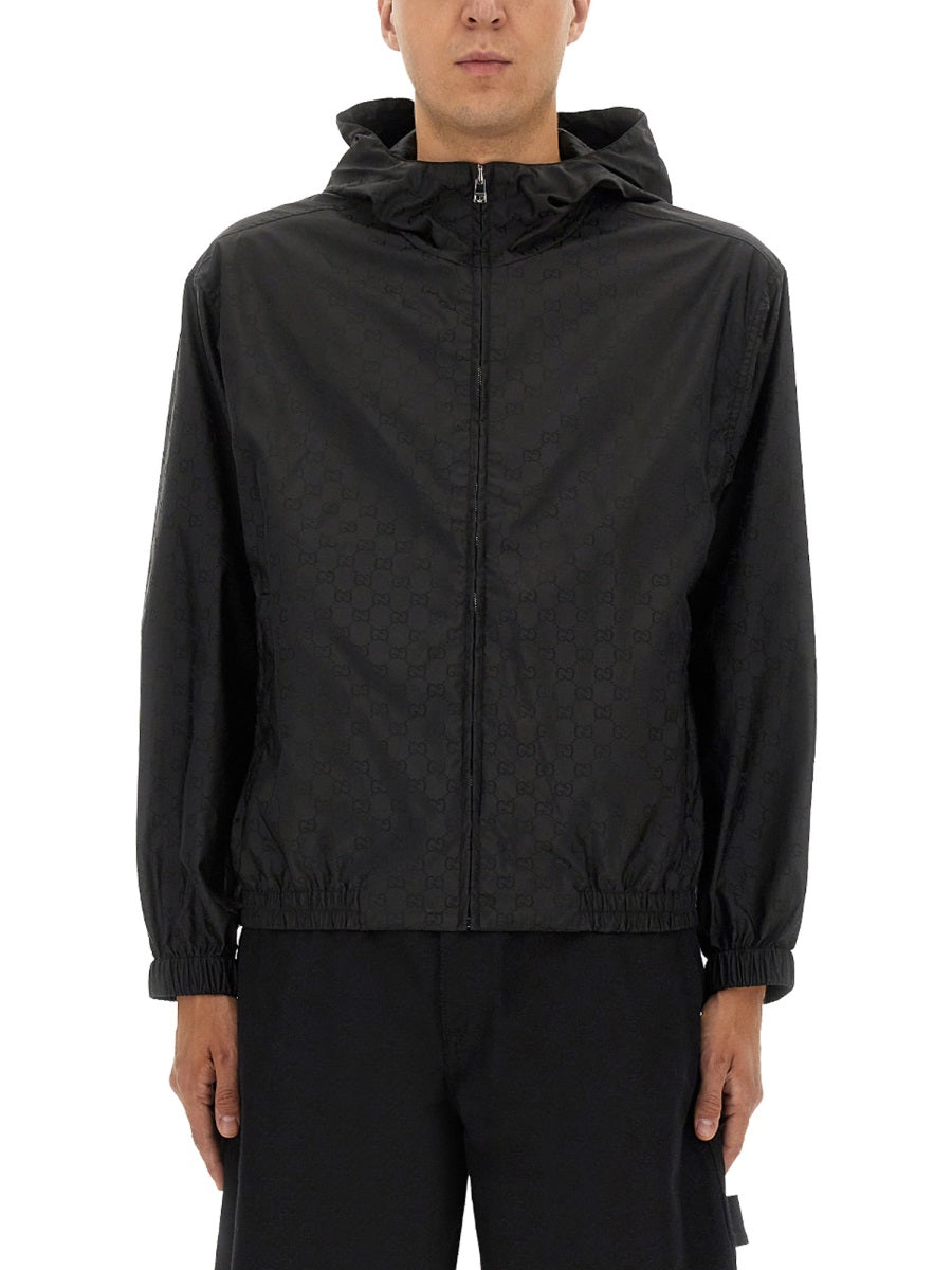 GG JACQUARD NYLON JACKET