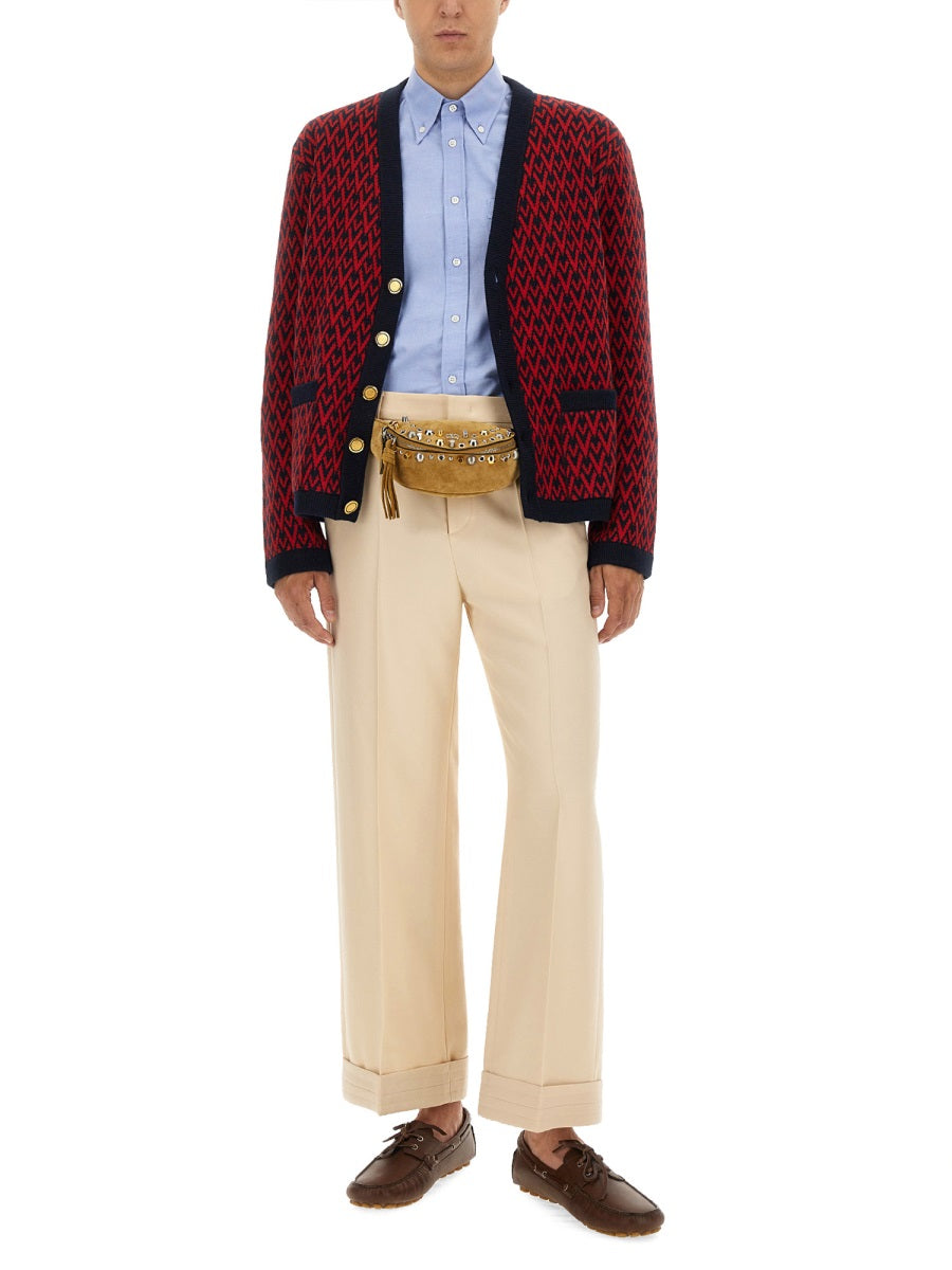CARDIGAN WITH "TOUTE LA V" PATTERN