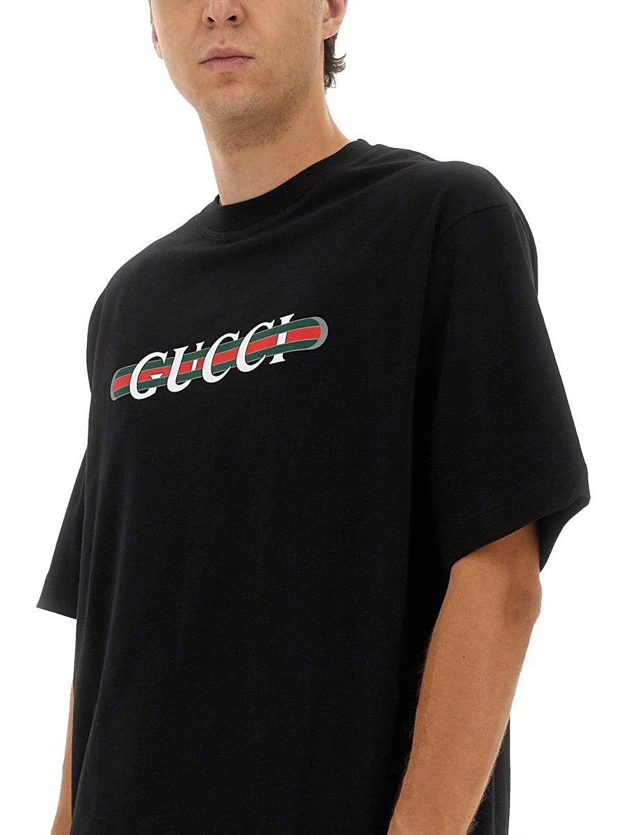 PRINTED COTTON JERSEY T-SHIRT