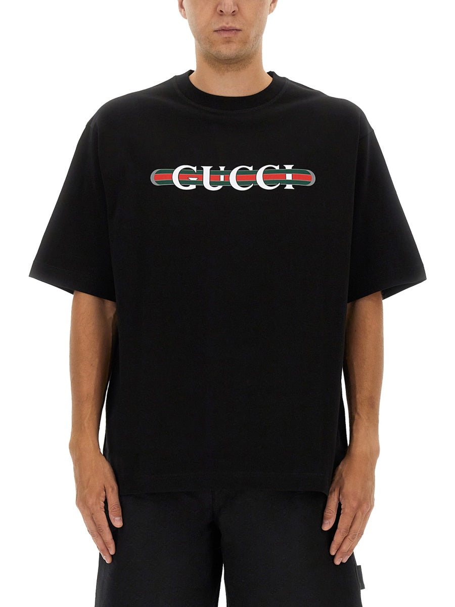 PRINTED COTTON JERSEY T-SHIRT