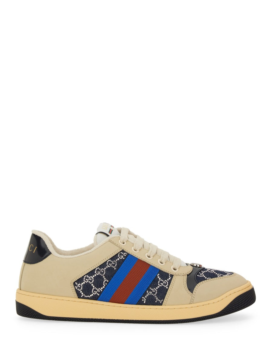 WOMEN'S "SCREENER" SNEAKER WITH CRYSTALS GG