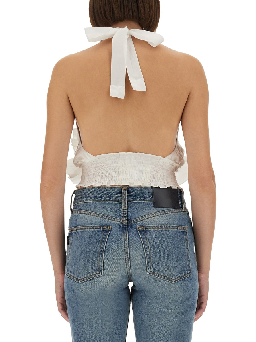 "CYPRUS LAYER" TOP WITH RUFFLES