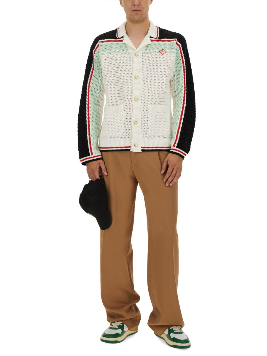 COTTON KNIT TENNIS SHIRT