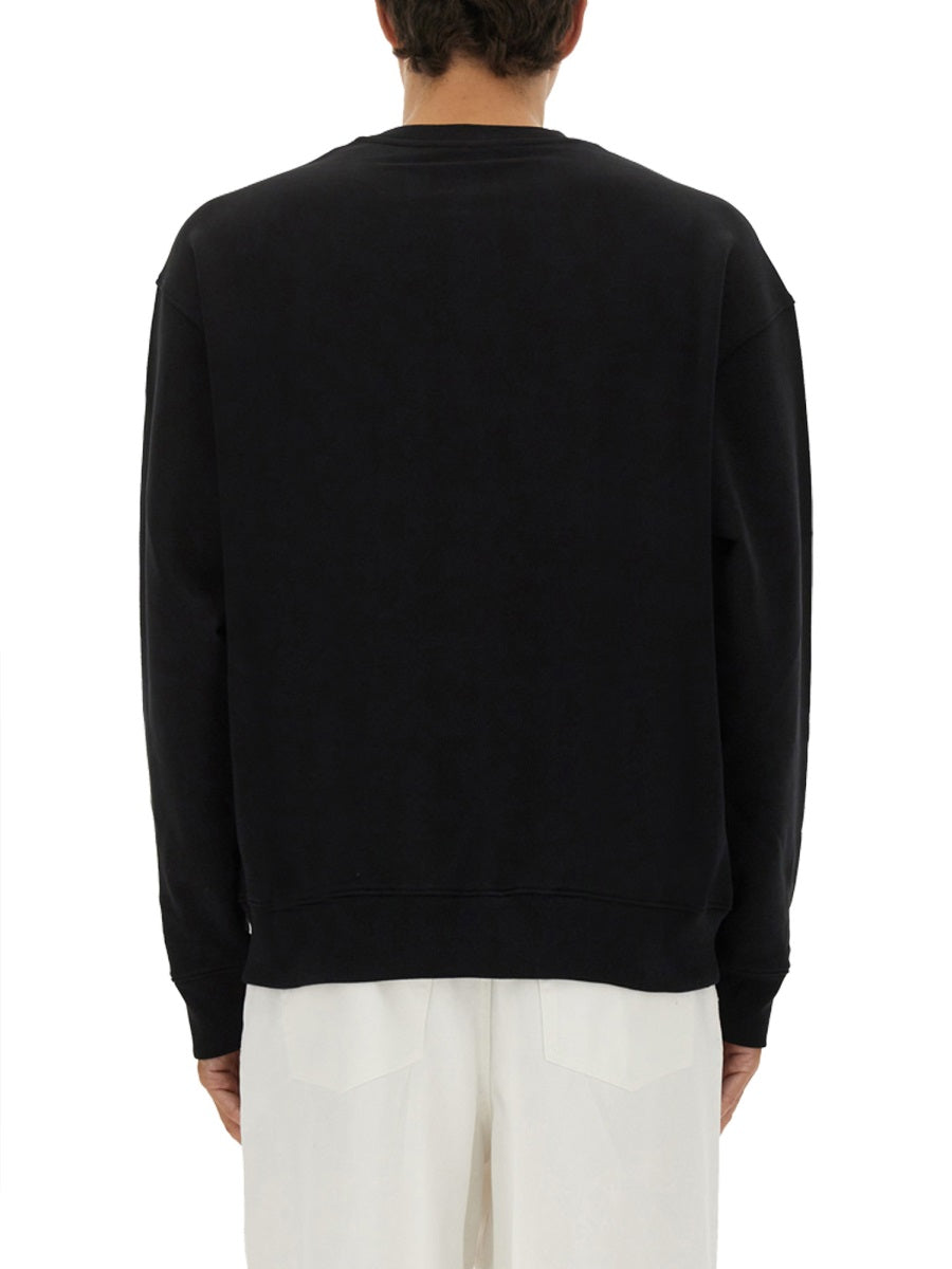 SWEATSHIRT WITH LAUREL CROWN LOGO EMBROIDERY