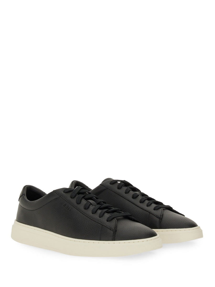 GRAINED LEATHER SNEAKER