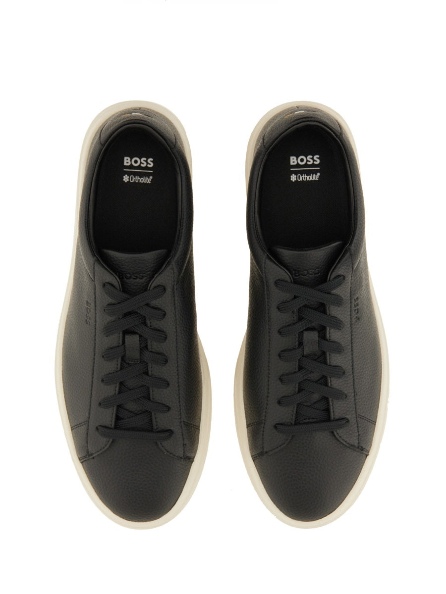 GRAINED LEATHER SNEAKER