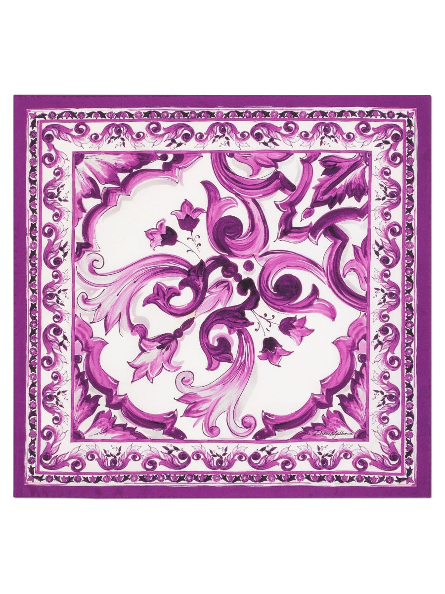 TWILL SCARF WITH PRINT