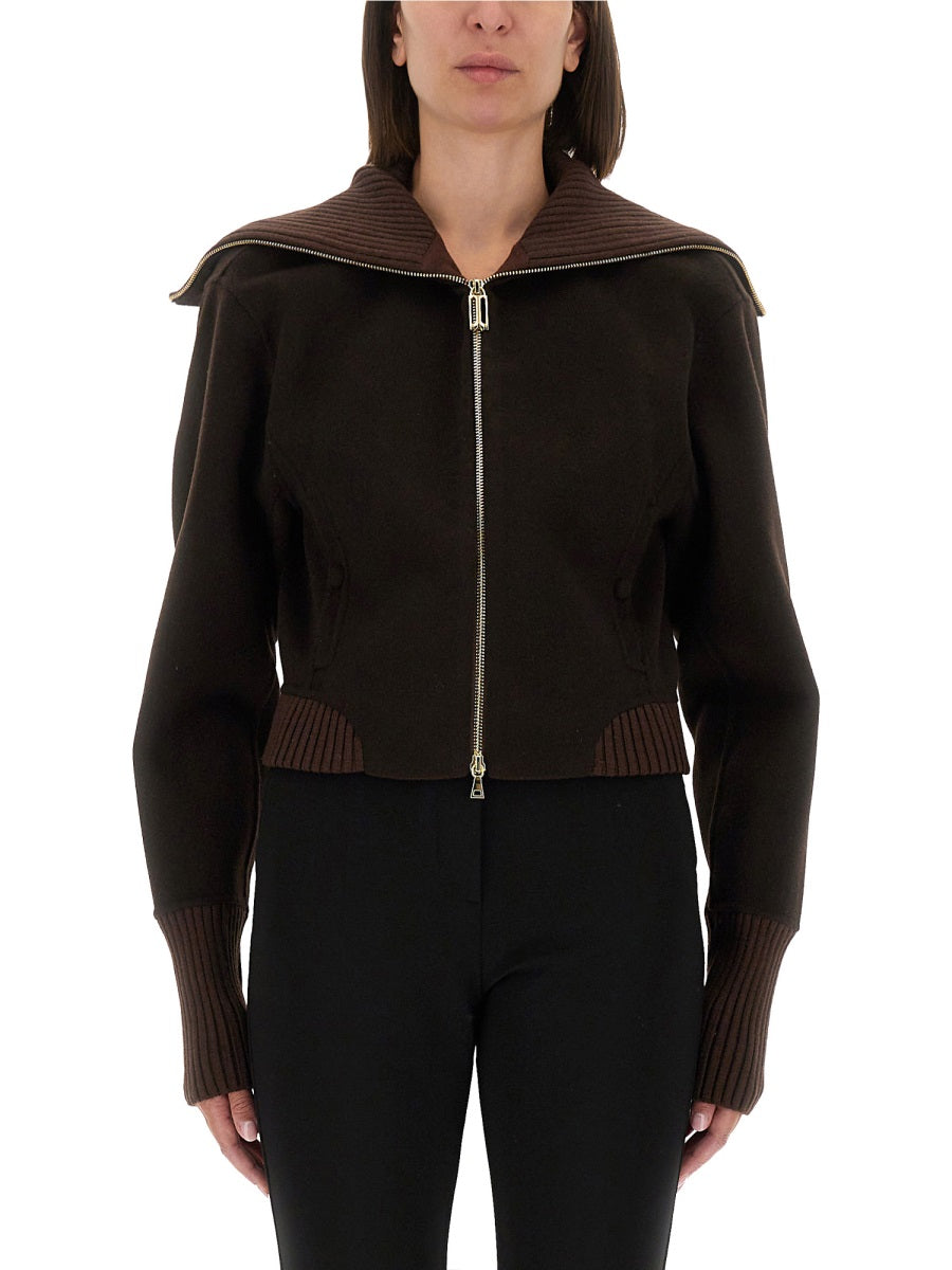 ZIPPERED WOOL JACKET