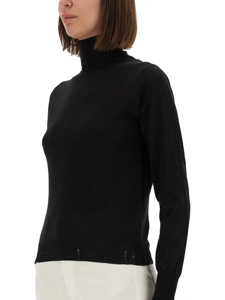 WORN EFFECT WOOL SWEATER