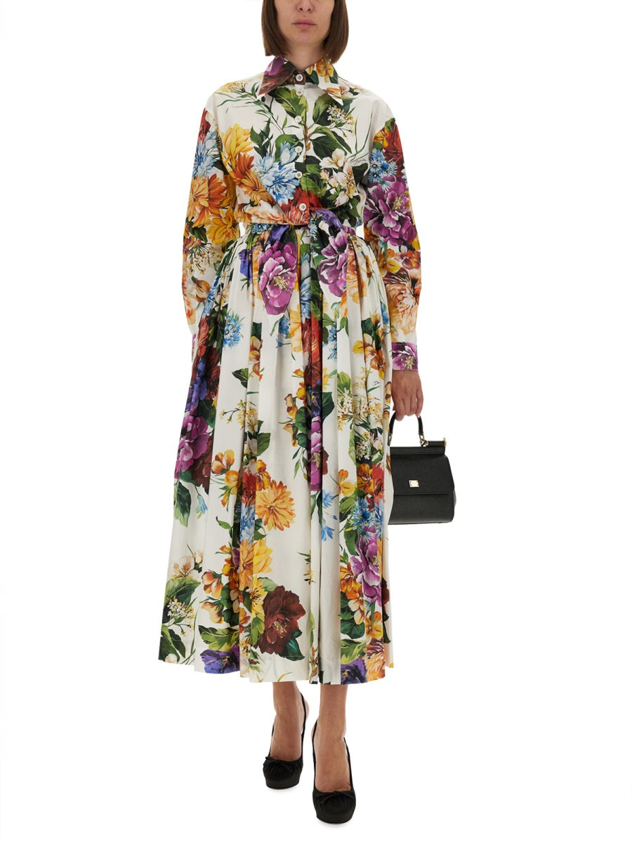 FLOWER BOUQUET PRINT SKIRT