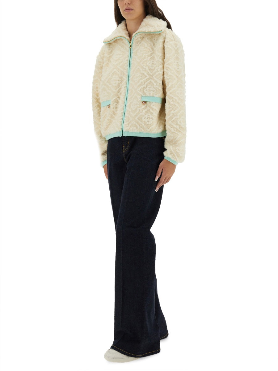 MONOGRAMMED FLEECE JACKET