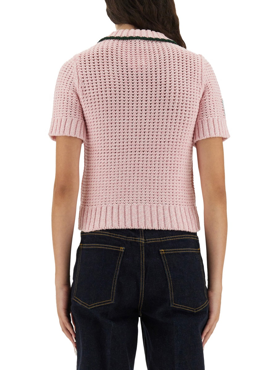 COTTON MOULINÉ POLO SHIRT