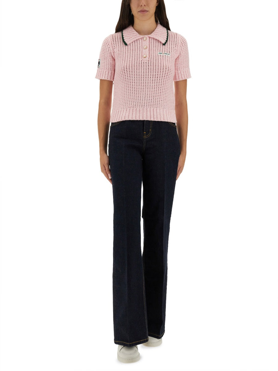 COTTON MOULINÉ POLO SHIRT