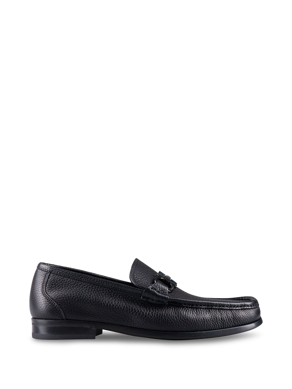GRAINED LEATHER GANCINI LOAFERS