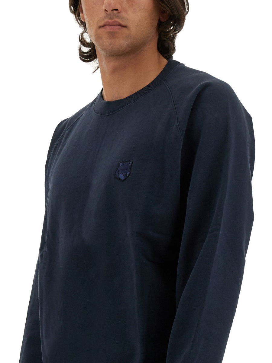 SWEATSHIRT WITH FOX HEAD PATCH