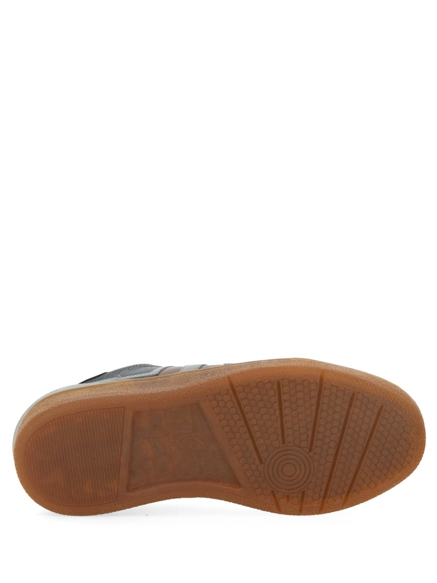 MESH, SUEDE AND NAPPA LEATHER SNEAKER