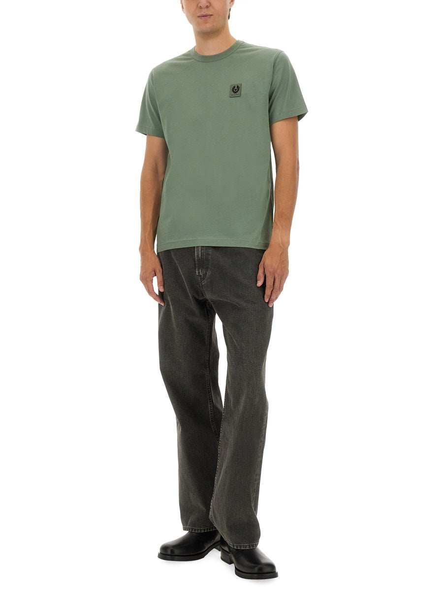 T-SHIRT WITH LOGO PATCH