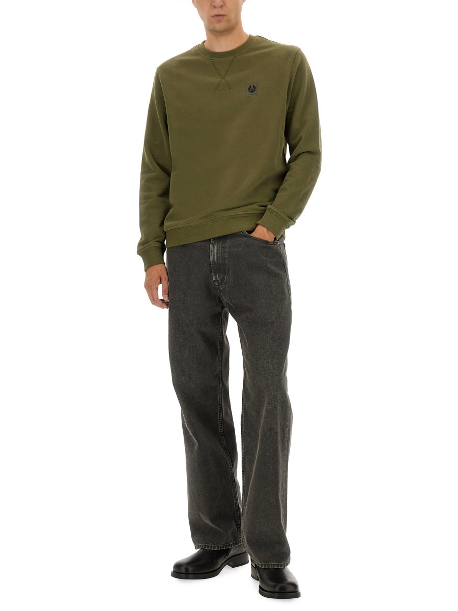 SWEATSHIRT WITH LOGO PATCH
