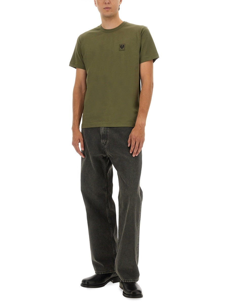 T-SHIRT WITH LOGO PATCH