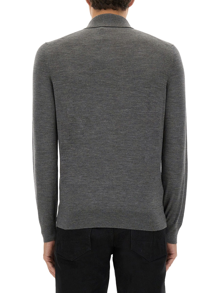 FINE MERINO VIRGIN WOOL POLO SHIRT