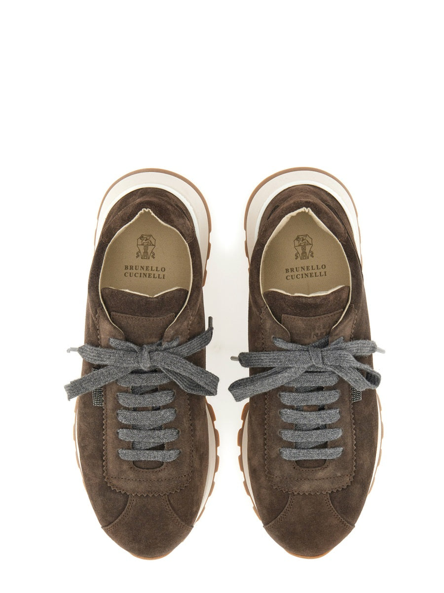 SUEDE RUNNING SNEAKER
