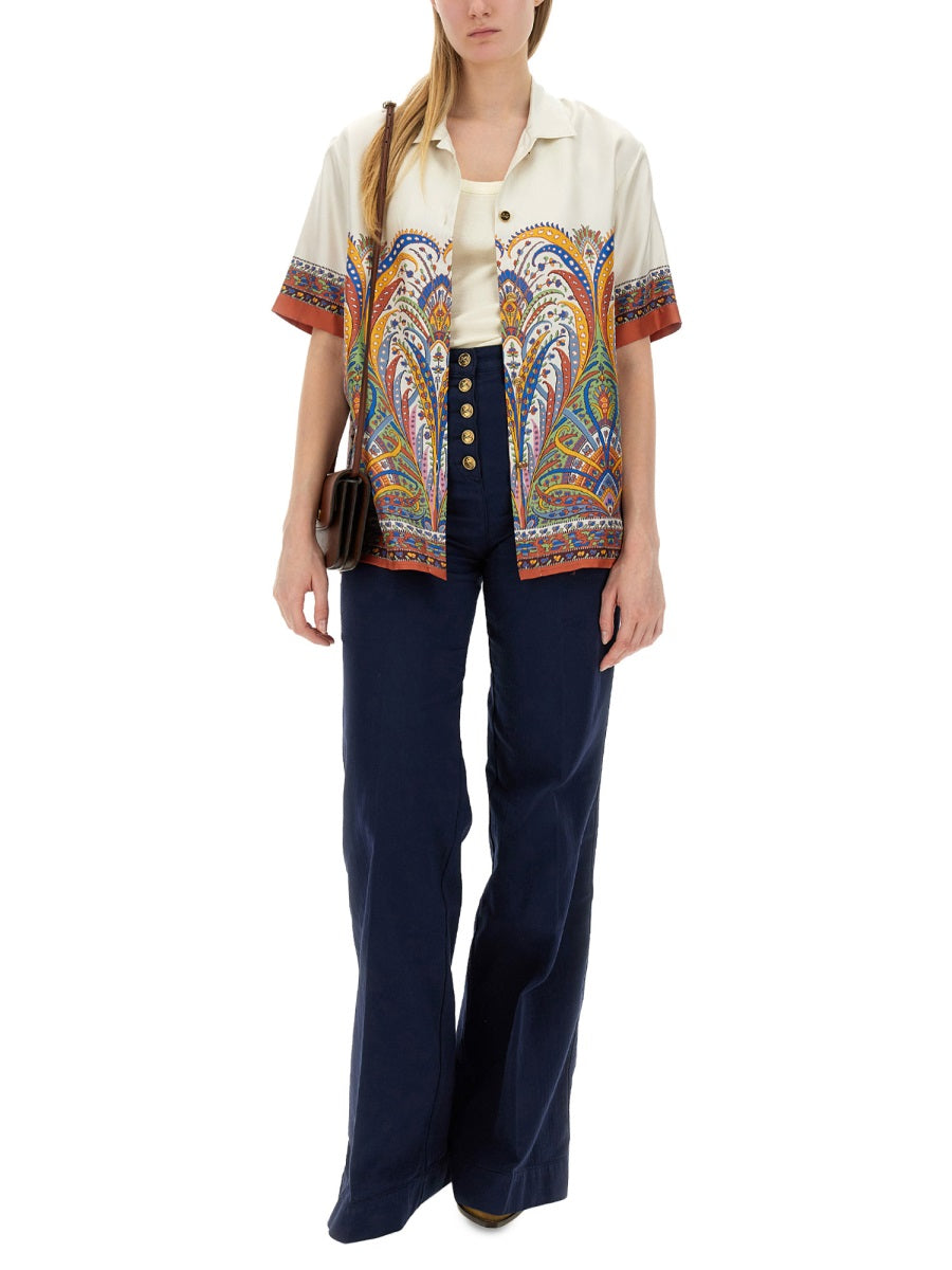 PRINTED SILK SHIRT