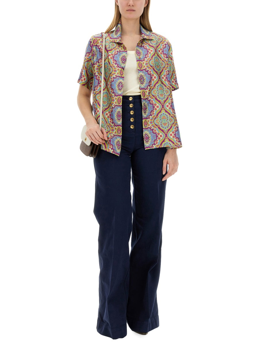 PRINTED SILK SHIRT