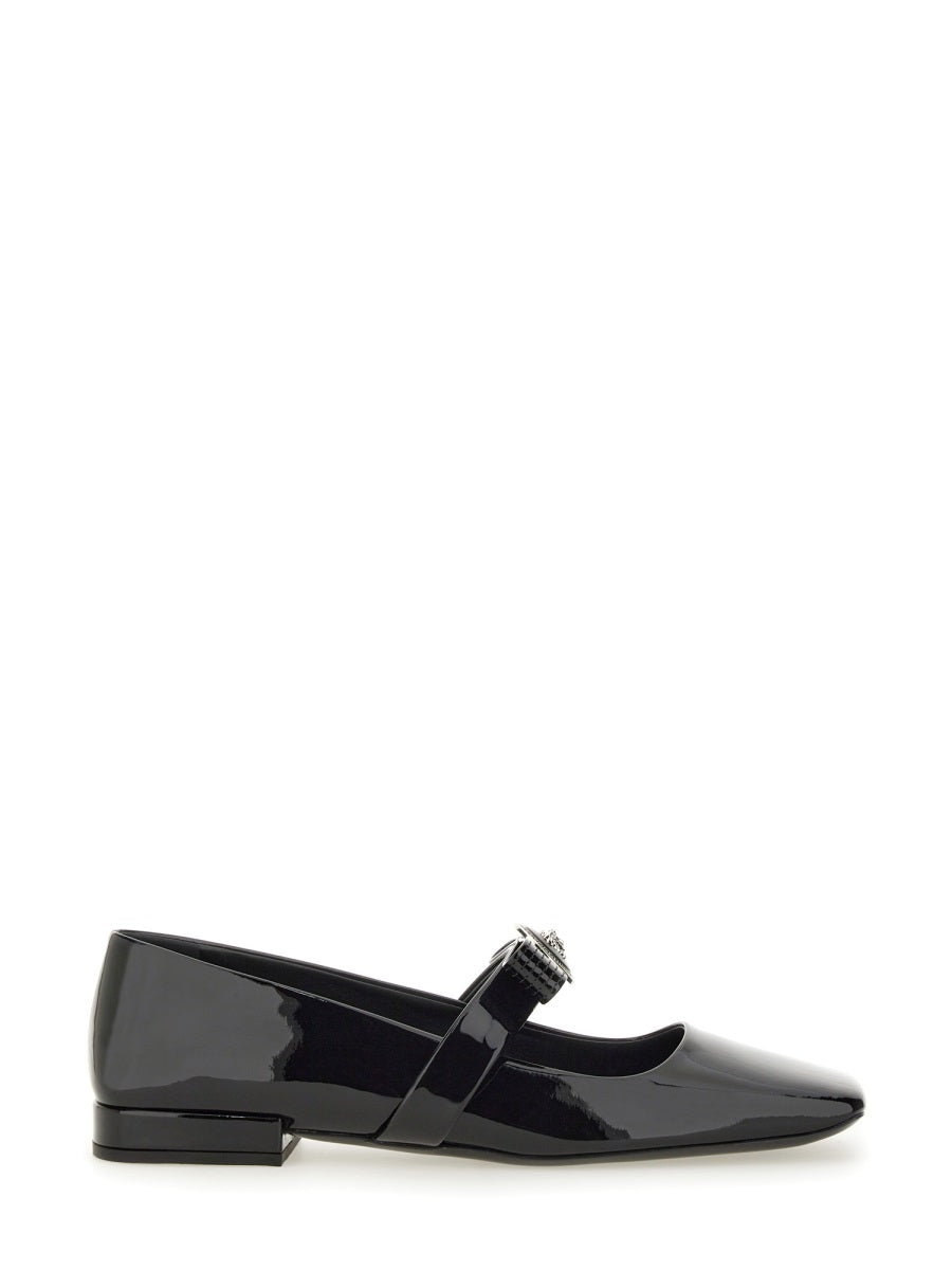PATENT LEATHER BALLERINA "GIANNI RIBBON"